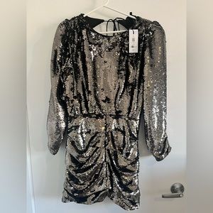 Dynamite Gilda Open Back Sequin Dress
